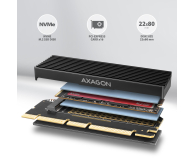 AXAGON PCEM2-XS Adapter wewnętrzny PCIe x16, M.2 NVMe - 1205422 - zdjęcie 2